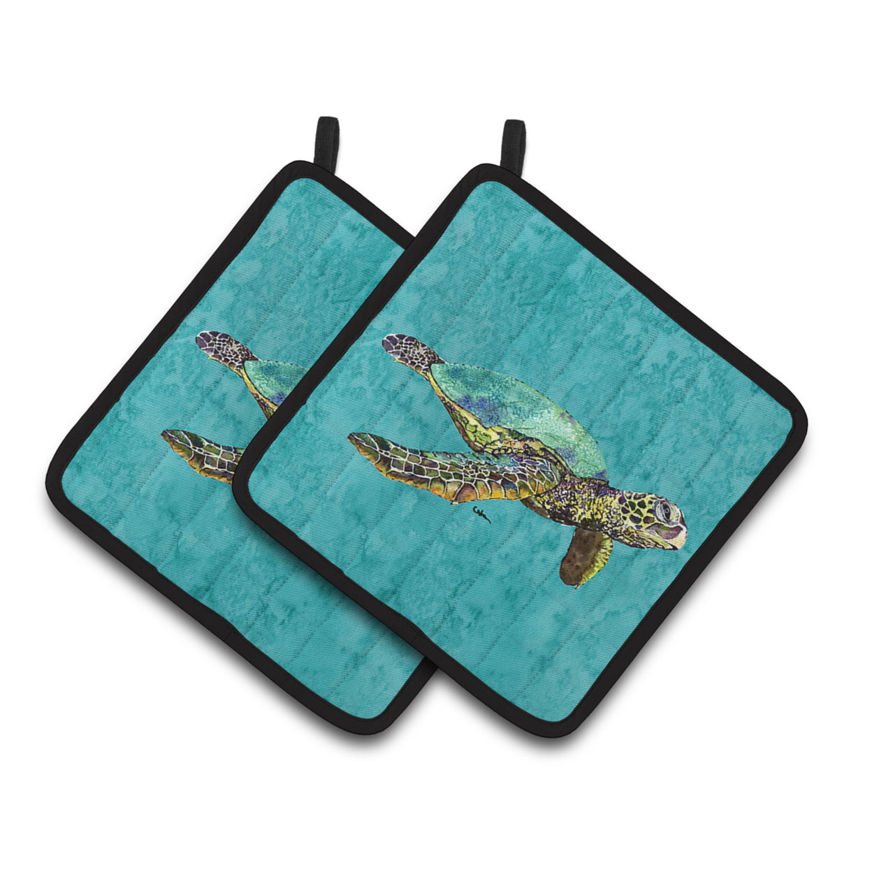 Picture of Carolines Treasures 8659PTHD Turtle Pair of Pot Holders