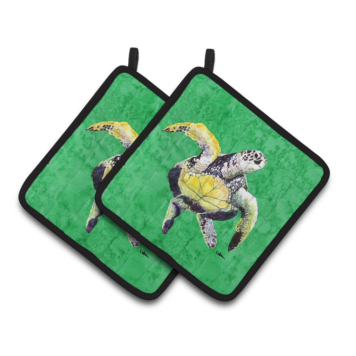 Picture of Carolines Treasures 8671PTHD Turtle Pair of Pot Holders