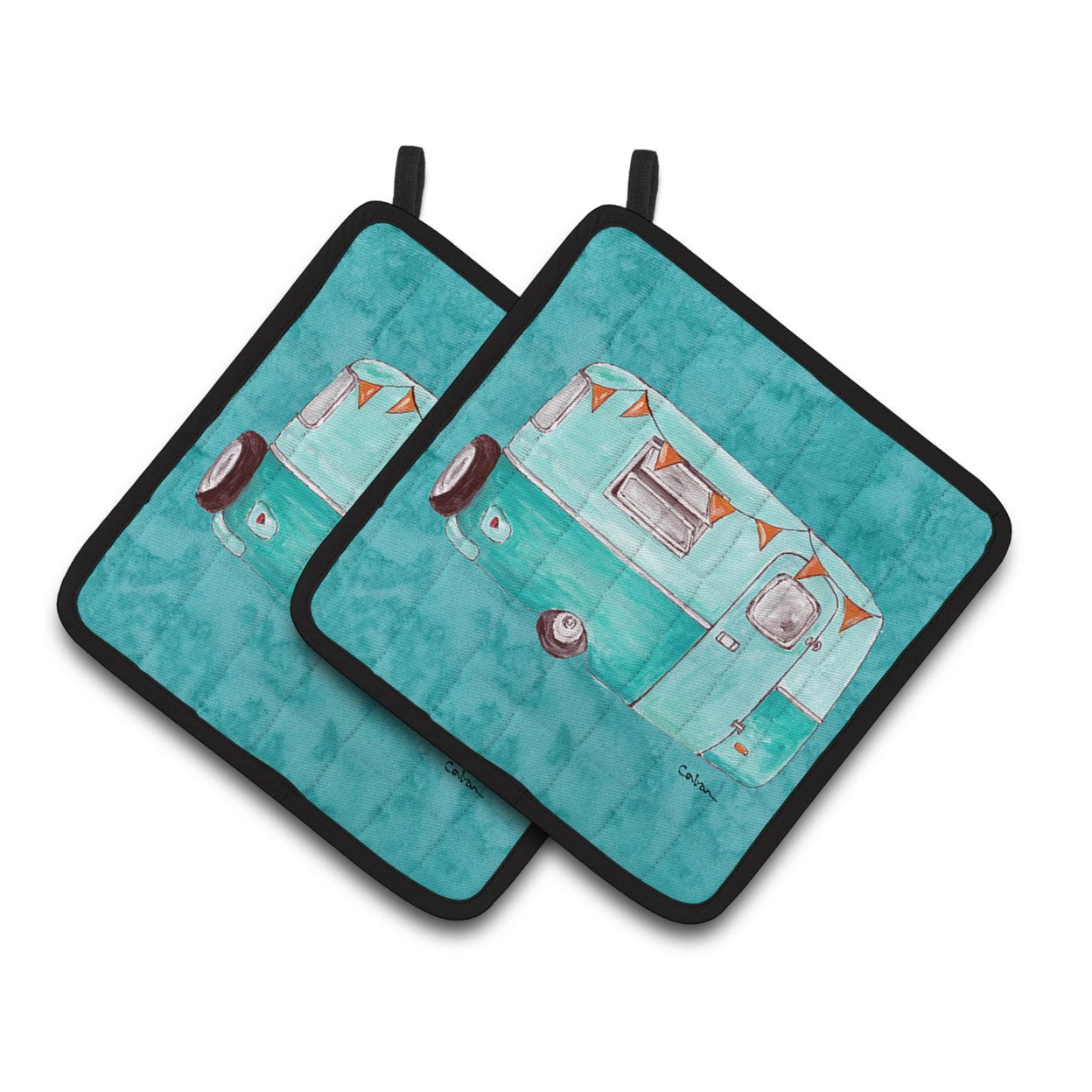 Picture of Carolines Treasures 8762PTHD Welcome to the Trailer Pair of Pot Holders