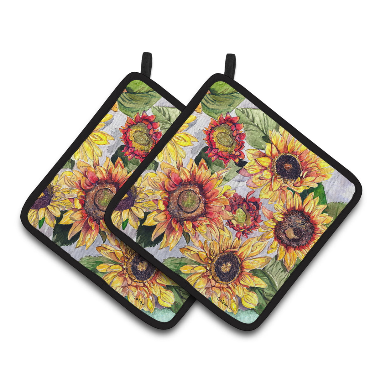 Picture of Carolines Treasures 8766PTHD Sunflowers Pair of Pot Holders