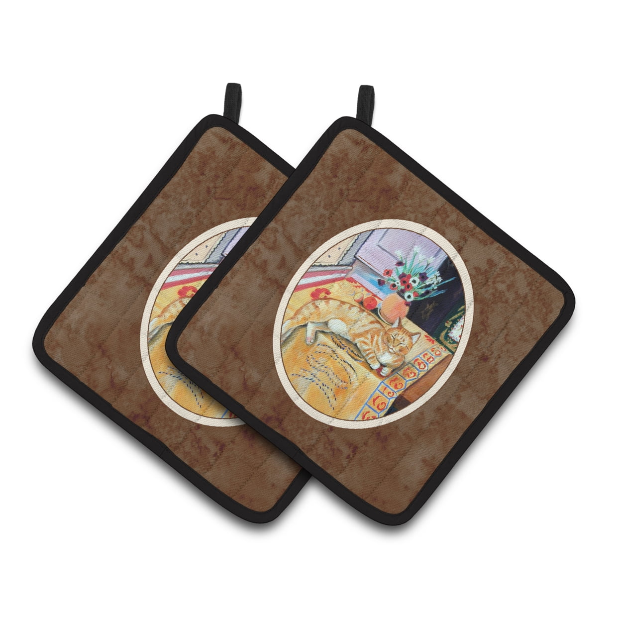Picture of Carolines Treasures 7079PTHD Cat Pair of Pot Holders