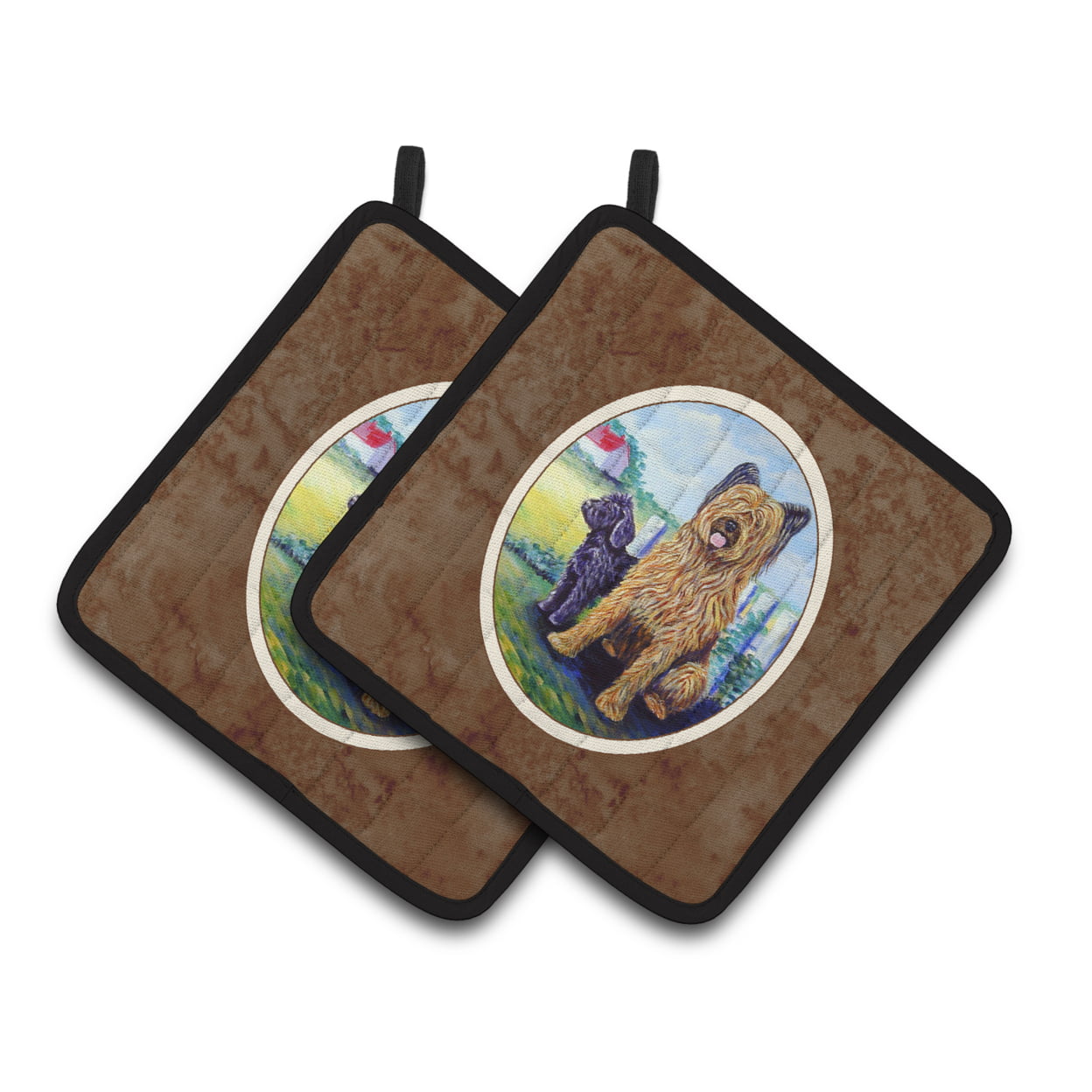 Picture of Carolines Treasures 7092PTHD Briard Pair of Pot Holders