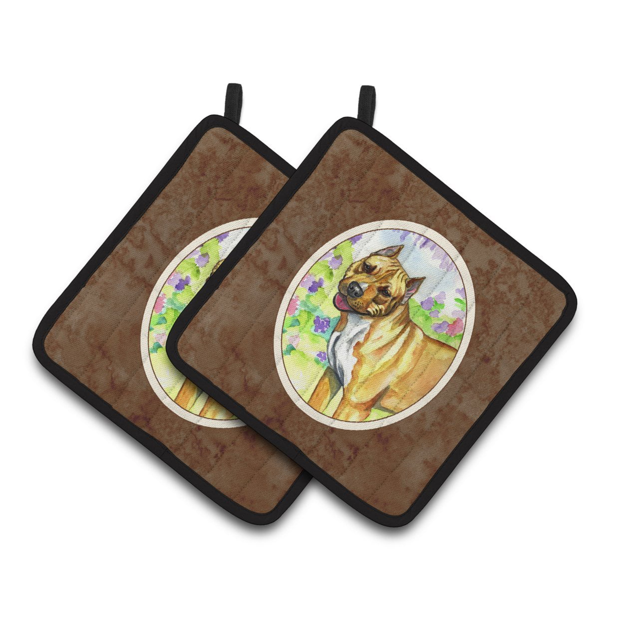 Picture of Carolines Treasures 7093PTHD Pit Bull Pair of Pot Holders