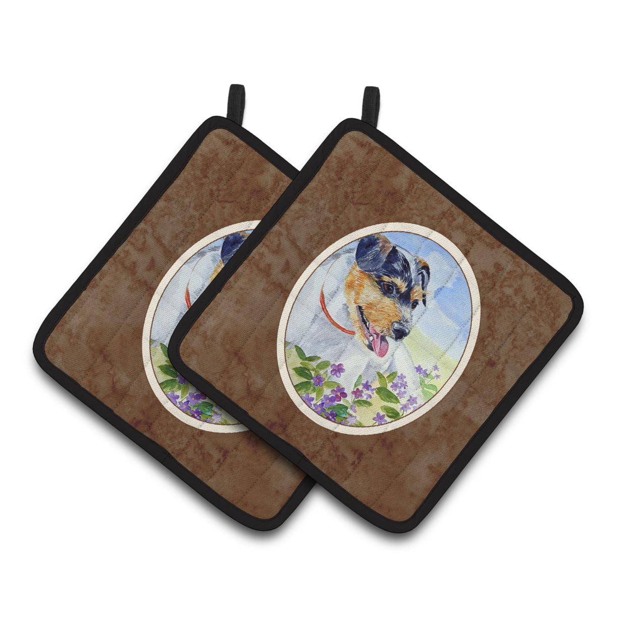Picture of Carolines Treasures 7106PTHD Jack Russell Terrier Pair of Pot Holders