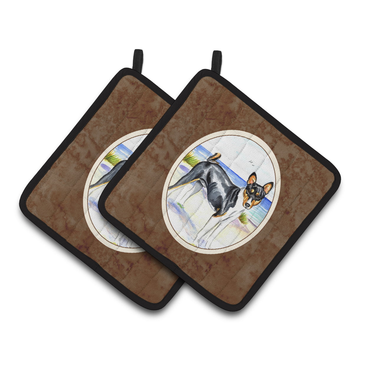 Picture of Carolines Treasures 7109PTHD Basenji Pair of Pot Holders