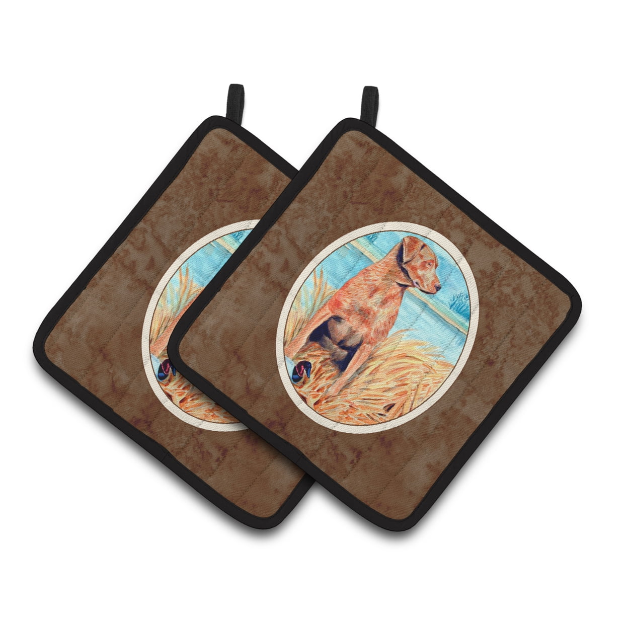 Picture of Carolines Treasures 7112PTHD Chesapeake Bay Retriever Pair of Pot Holders
