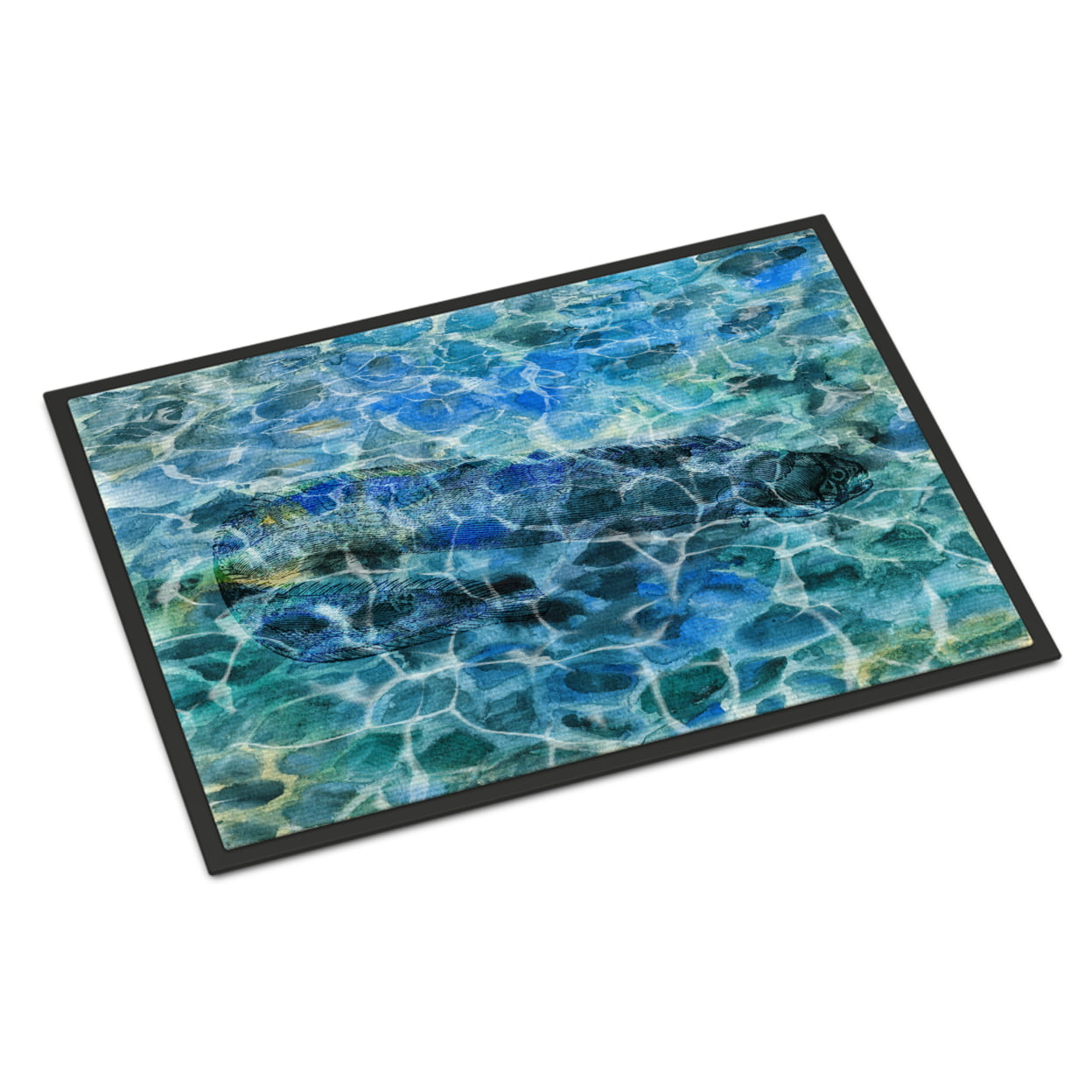 24 x 36 in. Eel Under water Indoor or Outdoor Mat
