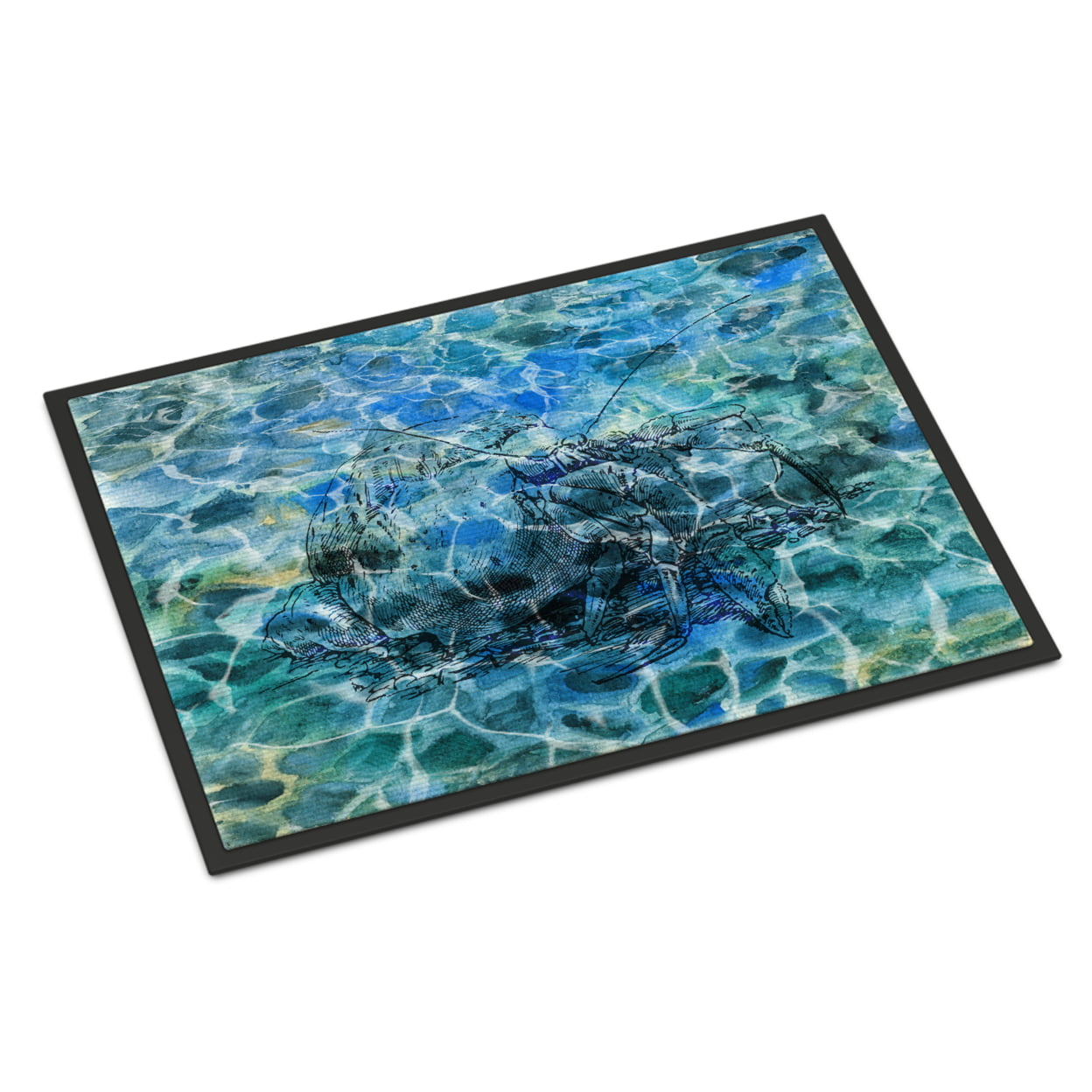 24 x 36 in. Hermit Crab Under water Indoor or Outdoor Mat