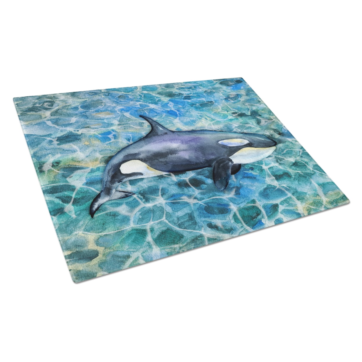 Killer Whale Orca Glass Cutting Board - Large