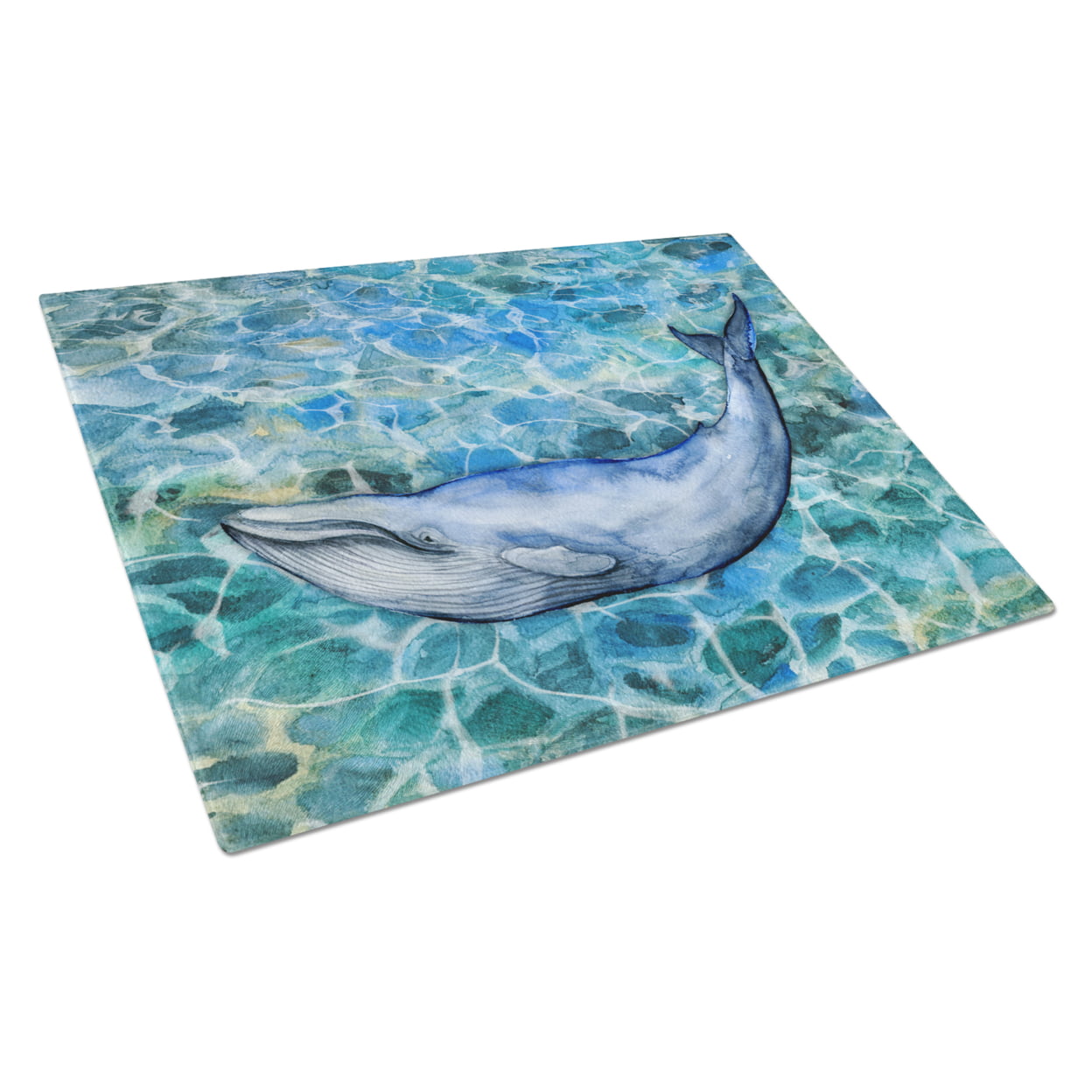 Humpback Whale Glass Cutting Board - Large