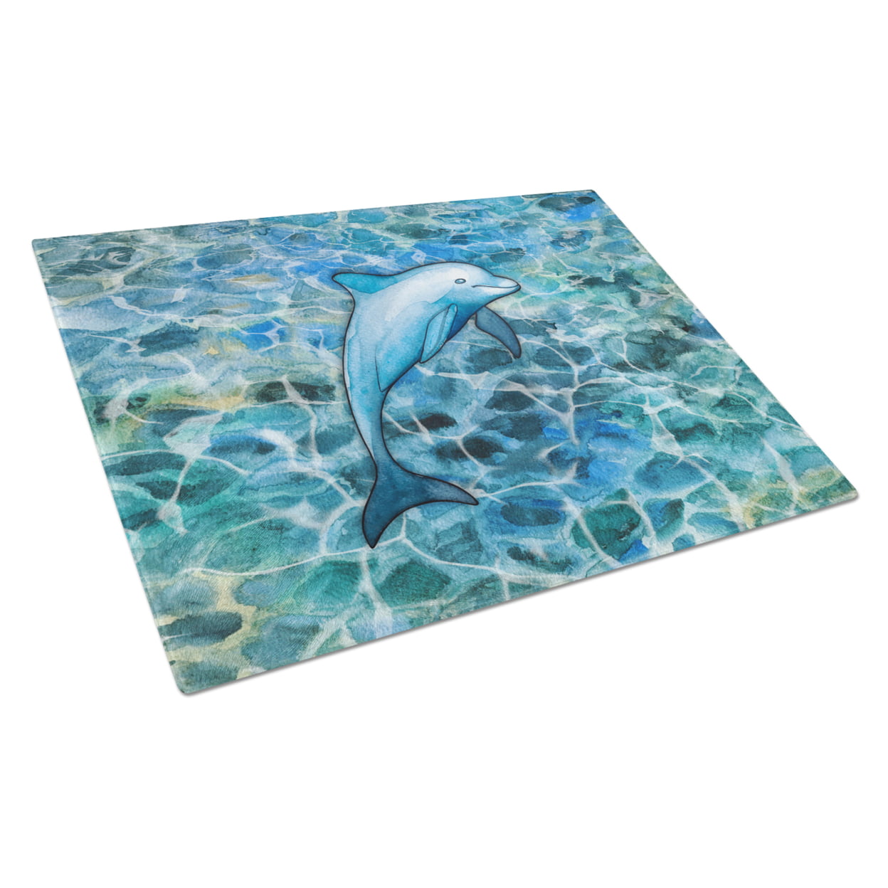 Dolphin Glass Cutting Board - Large