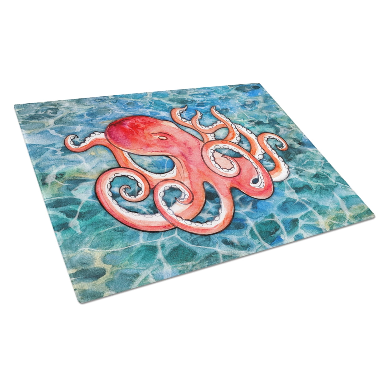 Octopus Glass Cutting Board - Large