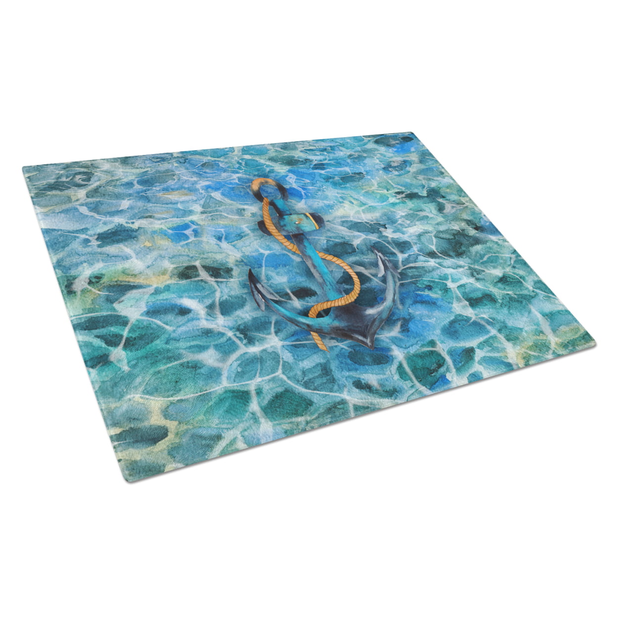 Anchor & Rope Glass Cutting Board - Large