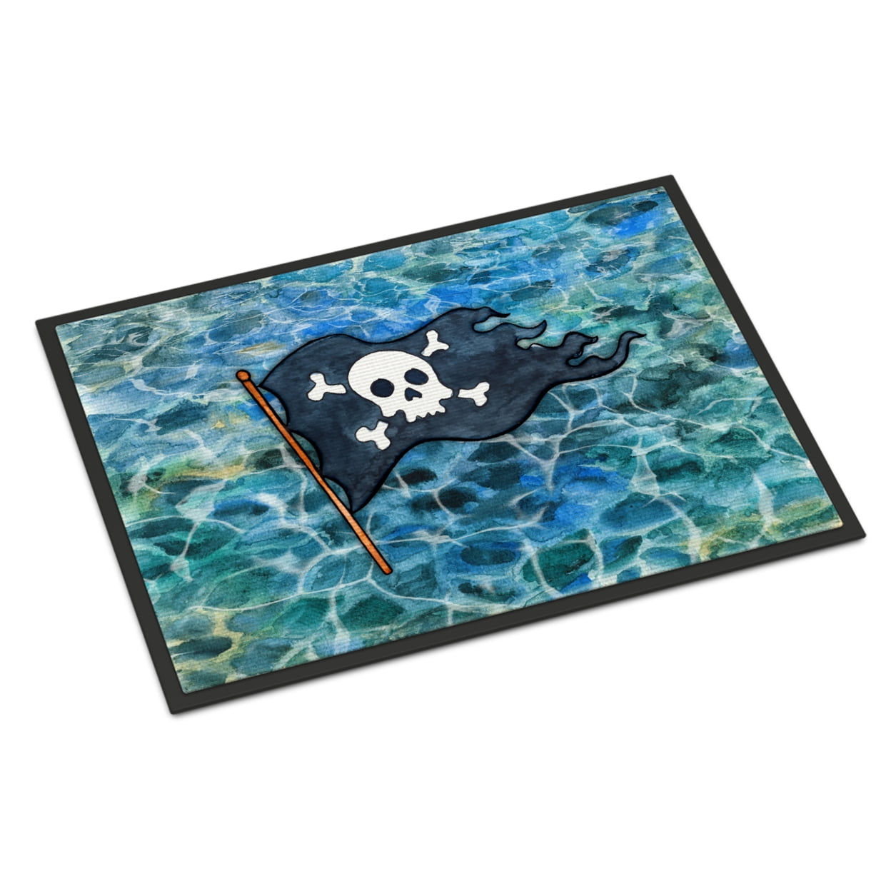 18 x 27 in. Pirate Flag Indoor or Outdoor Mat