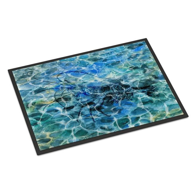 18 x 27 in. Shrimp Under water Indoor or Outdoor Mat