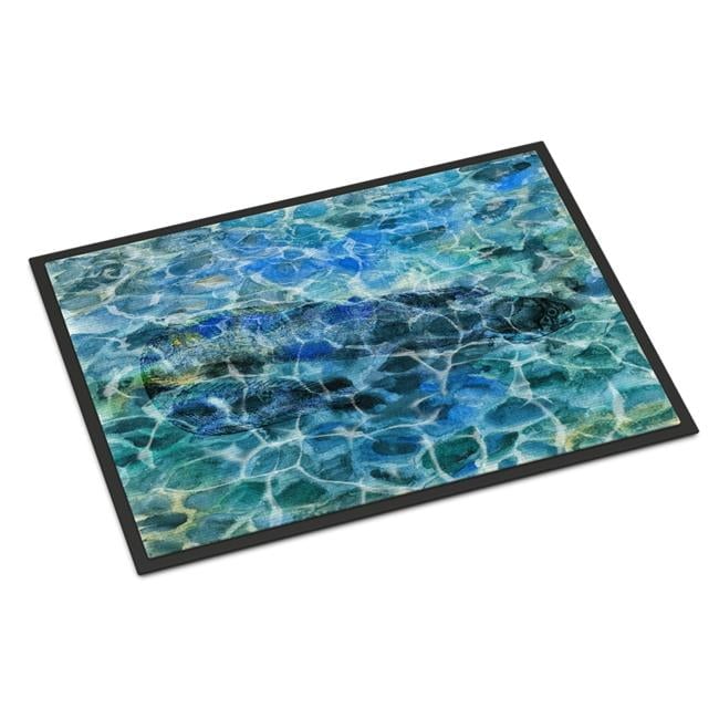 18 x 27 in. Eel Under water Indoor or Outdoor Mat