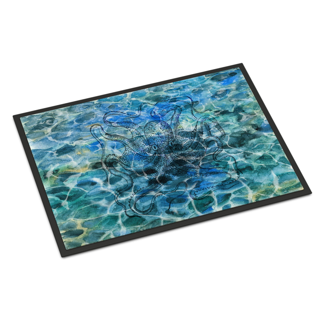 18 x 27 in. Octopus Under water Indoor or Outdoor Mat