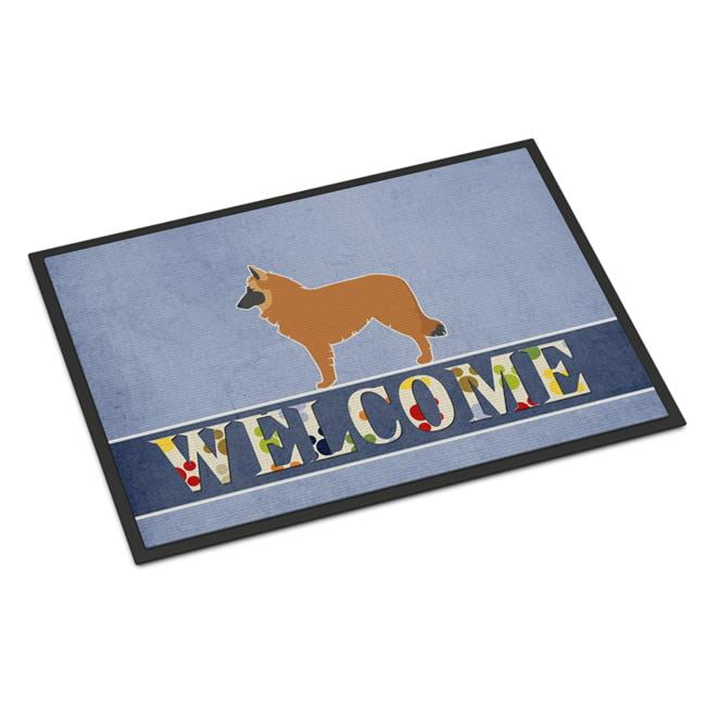 18 x 27 in. Belgian Shepherd Welcome Indoor or Outdoor Mat