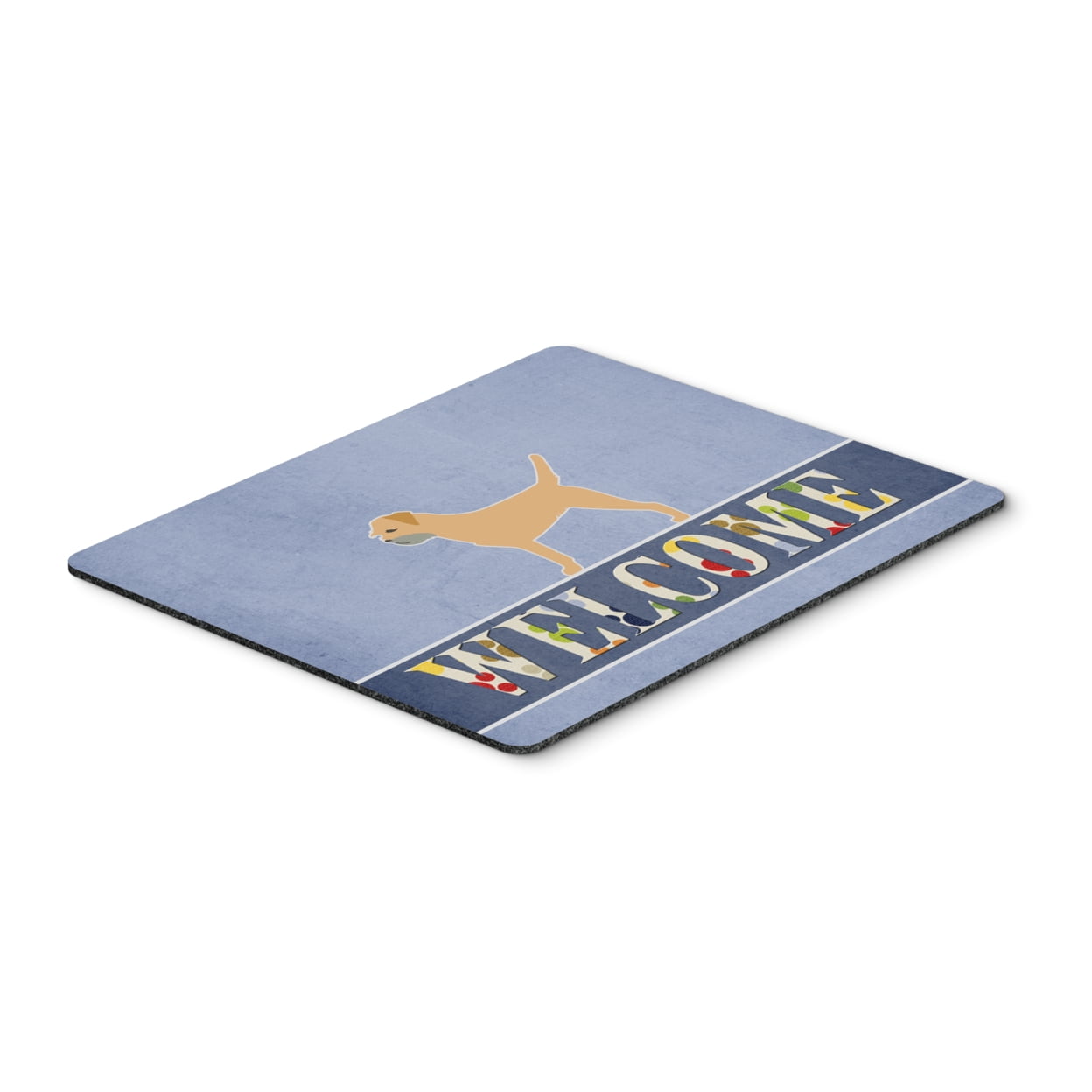 Border Terrier Welcome Mouse Pad, Hot Pad or Trivet
