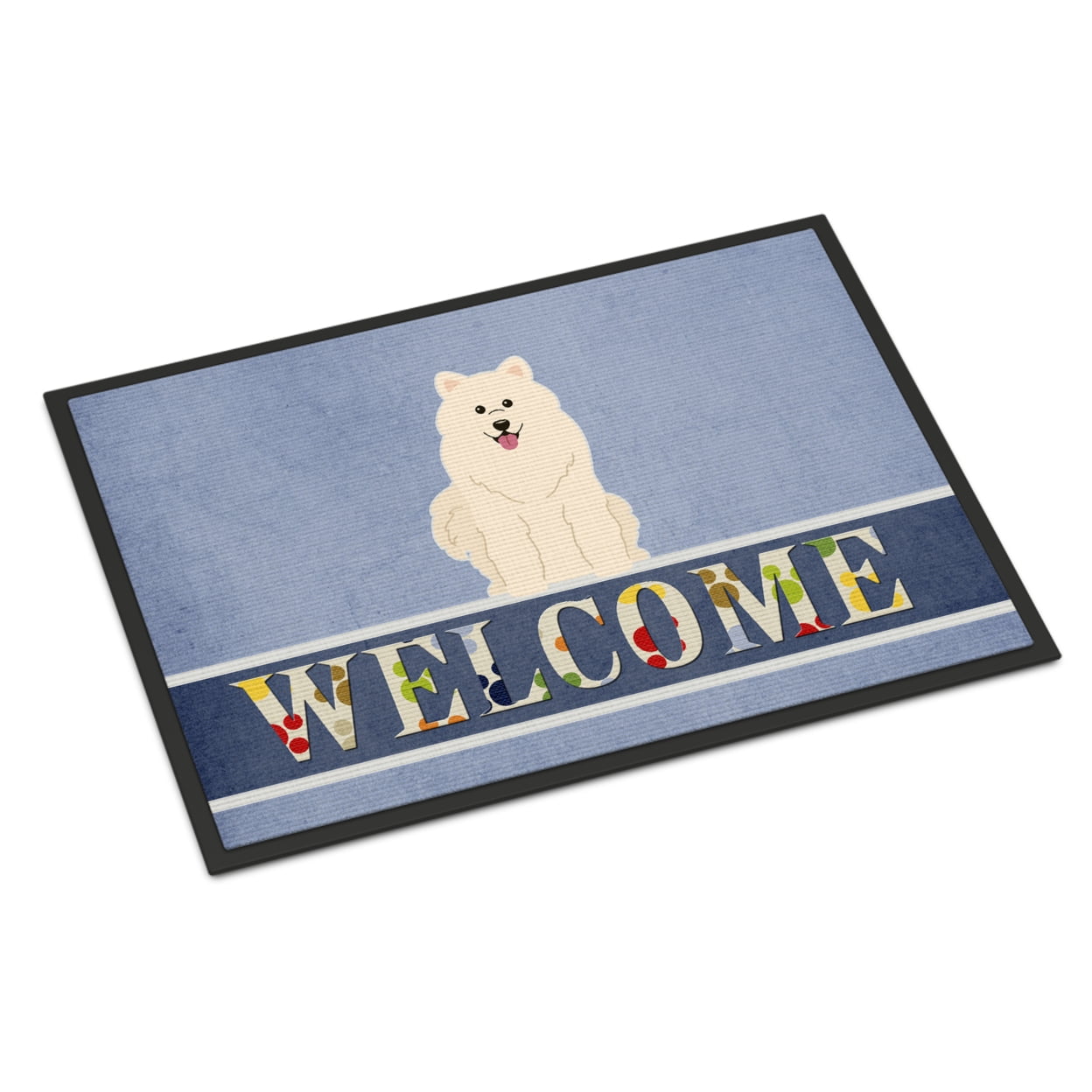 18 x 27 in. Samoyed Welcome Indoor or Outdoor Mat