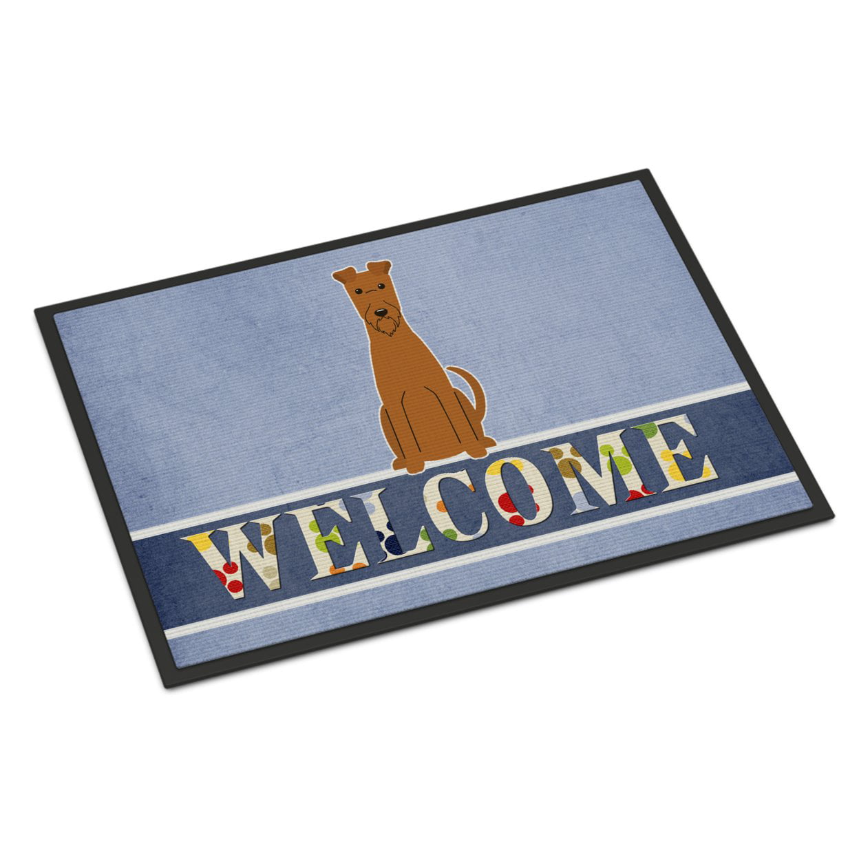 18 x 27 in. Irish Terrier Welcome Indoor or Outdoor Mat