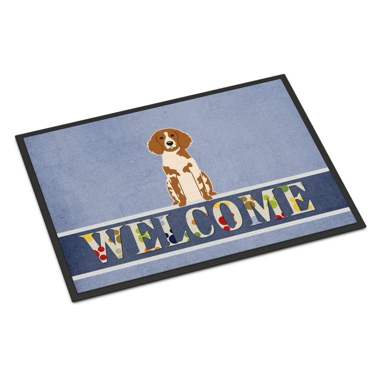 Brittany Spaniel Welcome Indoor or Outdoor Mat 18 x 27 in.