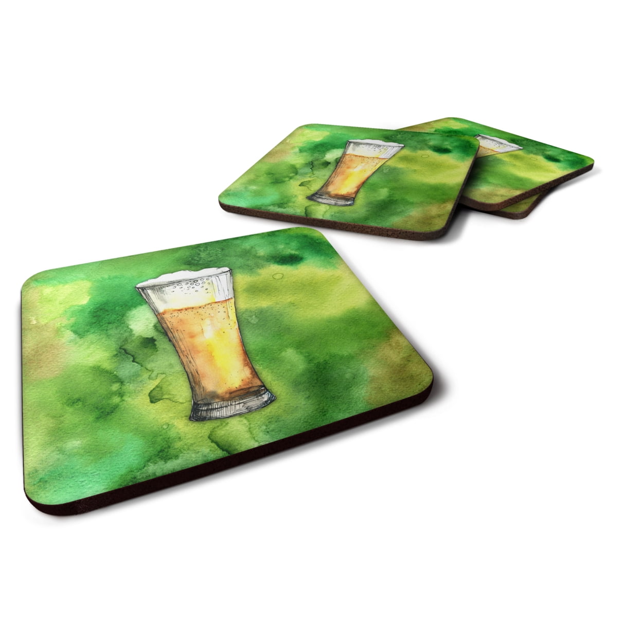 BB5759FC Irish Beer Tall Foam Coasters - Set of 4