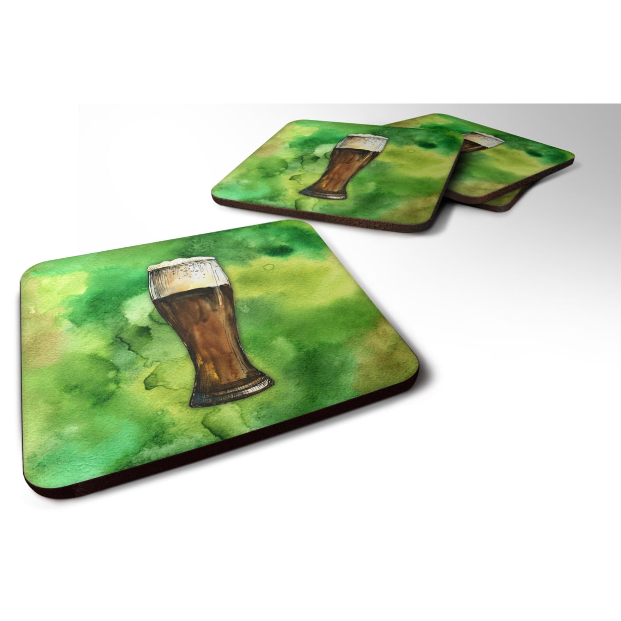 Irish Beer Dark Foam Coasters - Set of 4