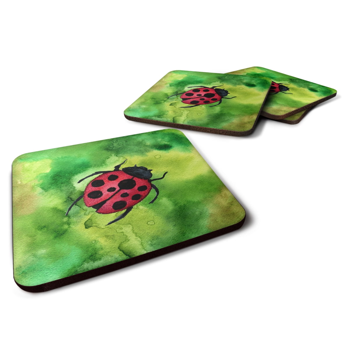 BB5770FC Irish Lady Bug Foam Coasters - Set of 4