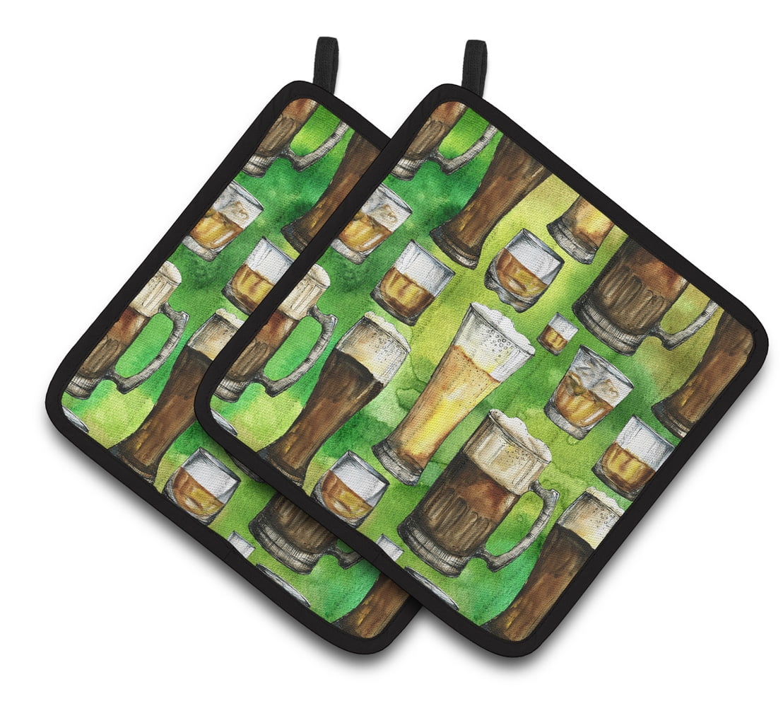 Irish Beers Pair of Pot Holders