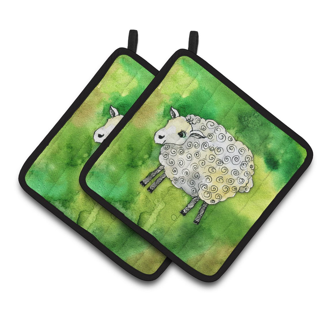 Irish Sheep Pair of Pot Holders