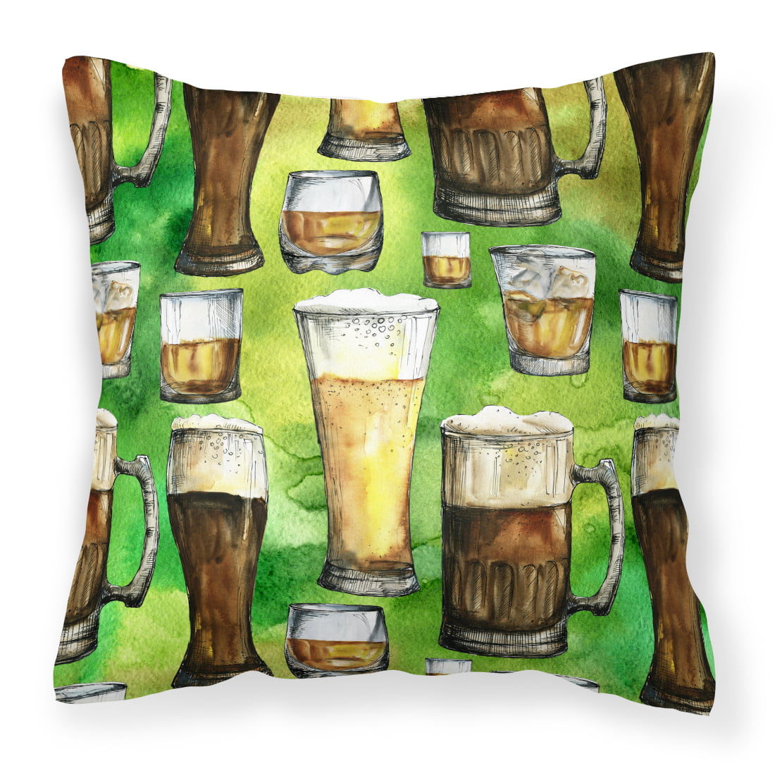 Irish Beers Fabric Decorative Pillow