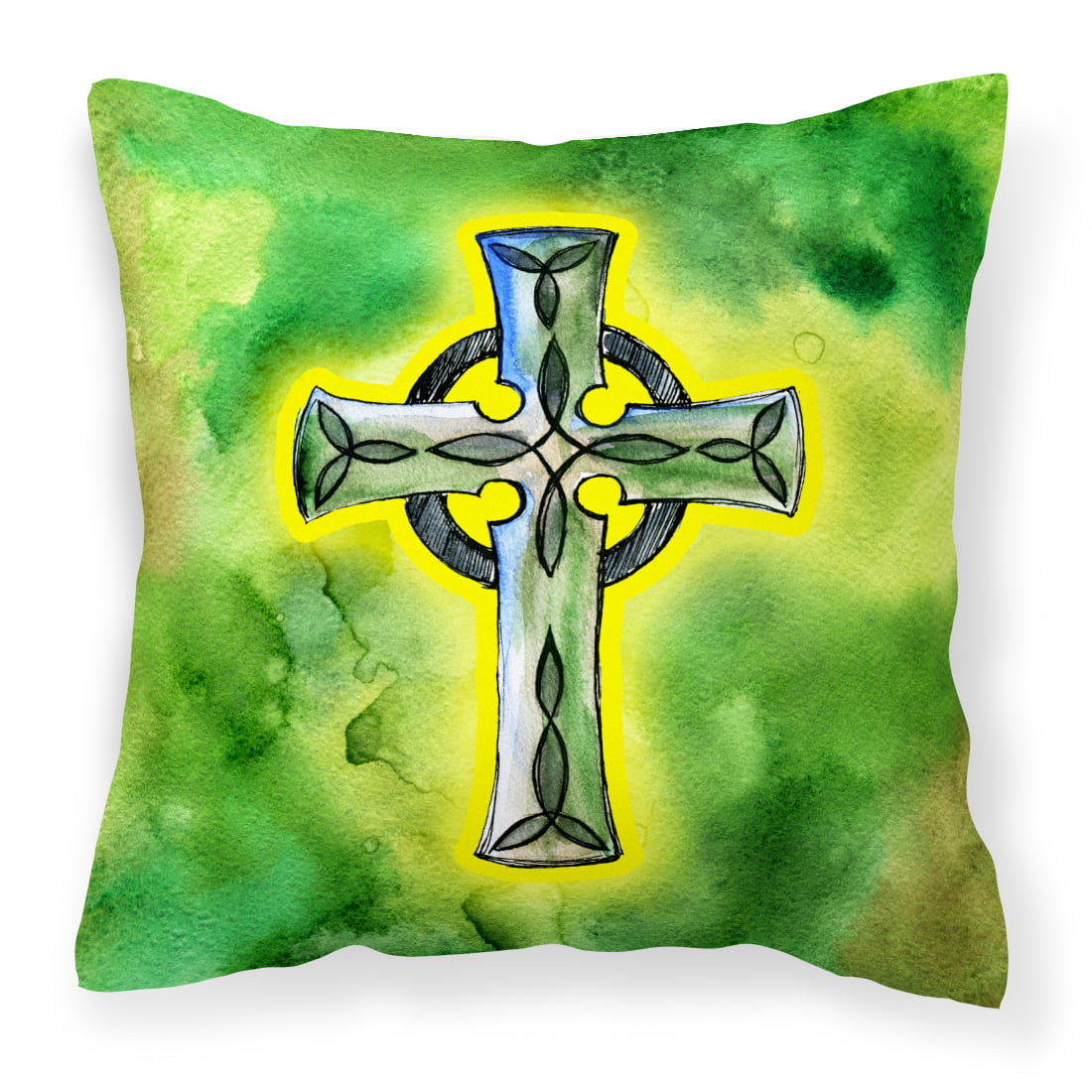 Irish Celtic Cross Fabric Decorative Pillow