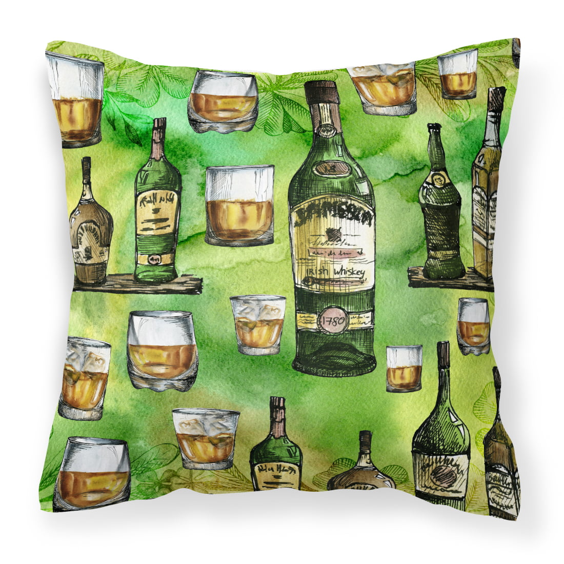 Irish Whiskey Fabric Decorative Pillow