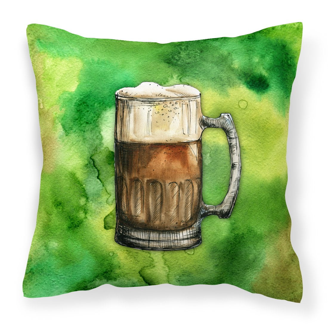 Irish Beer Mug Fabric Decorative Pillow