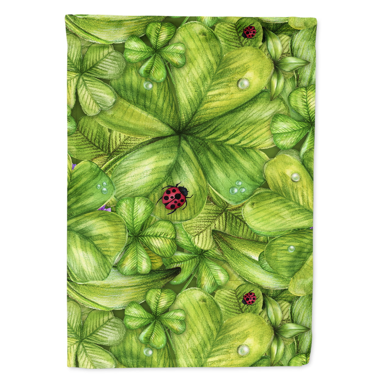 Shamrocks & Lady bugs Flag Canvas House Size