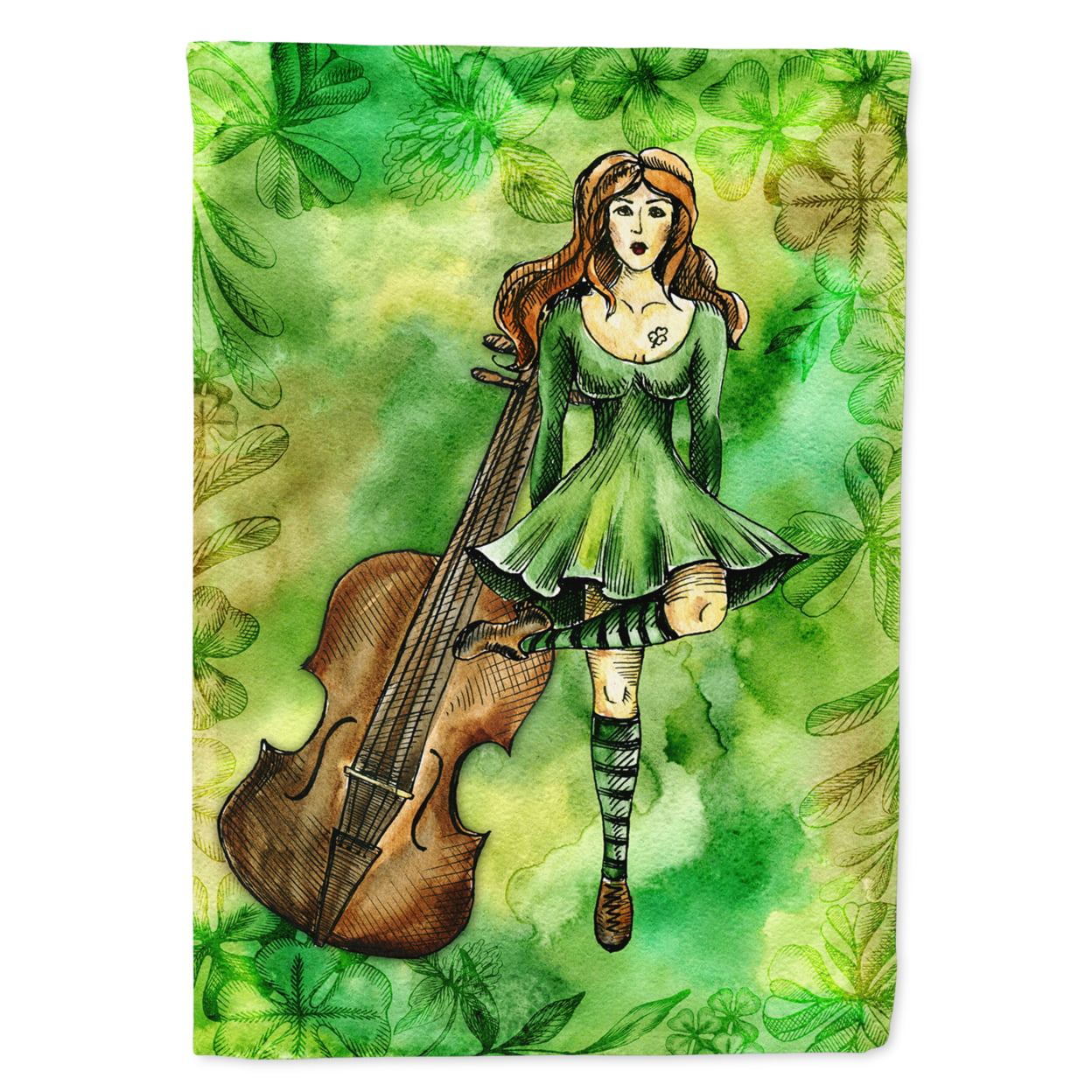 Irish Dance Flag Canvas House Size