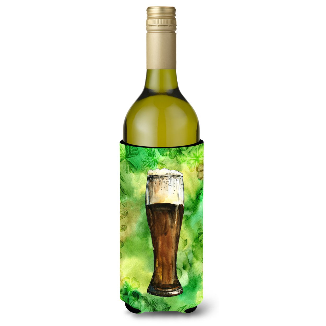 Irish Beer Dark Wine Bottle Beverge Insulator Hugger