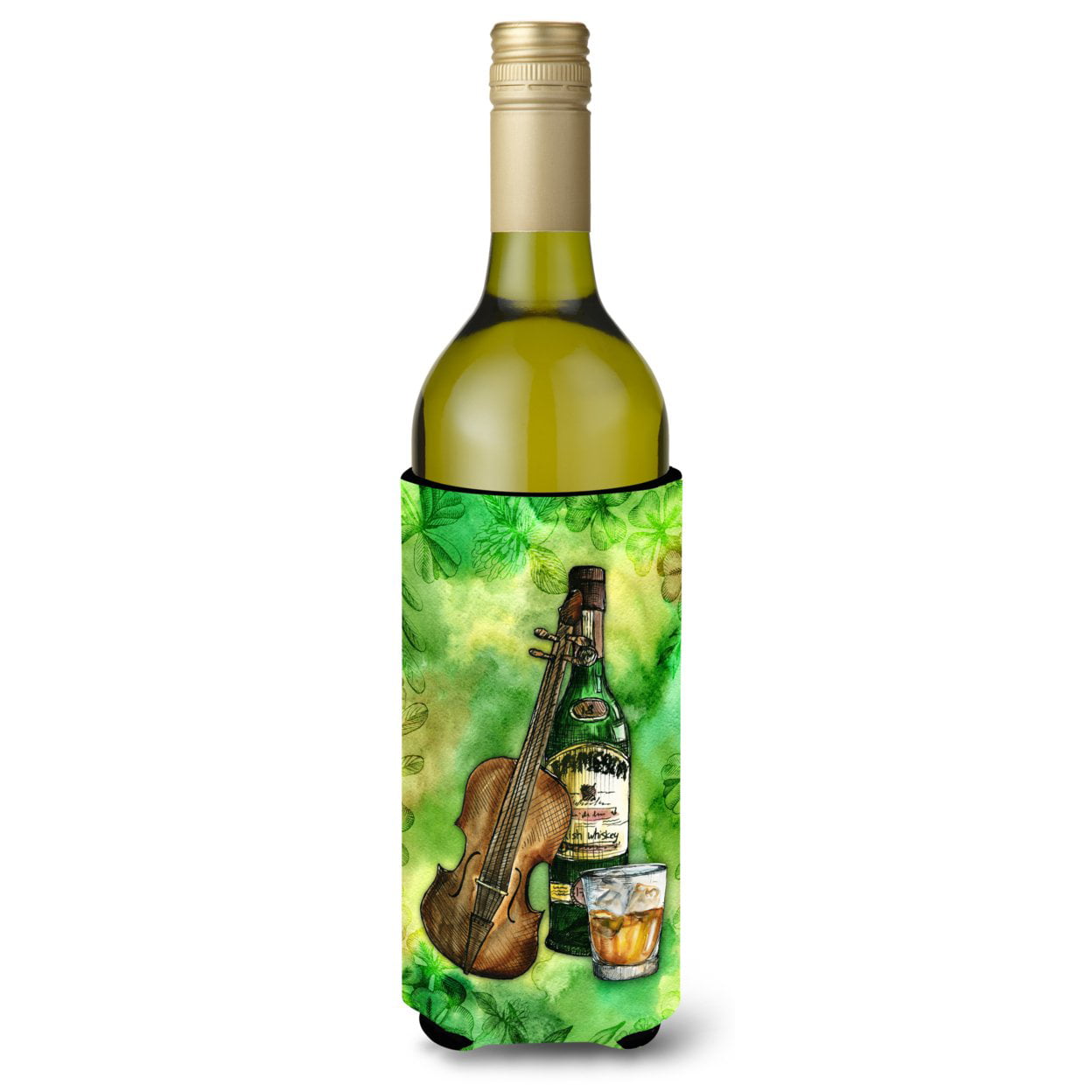 Irish Whiskey & Music Wine Bottle Beverge Insulator Hugger