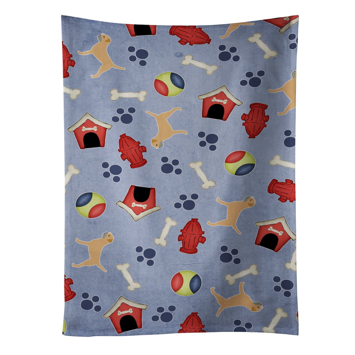 Border Terrier Dog House Collection Kitchen Towel