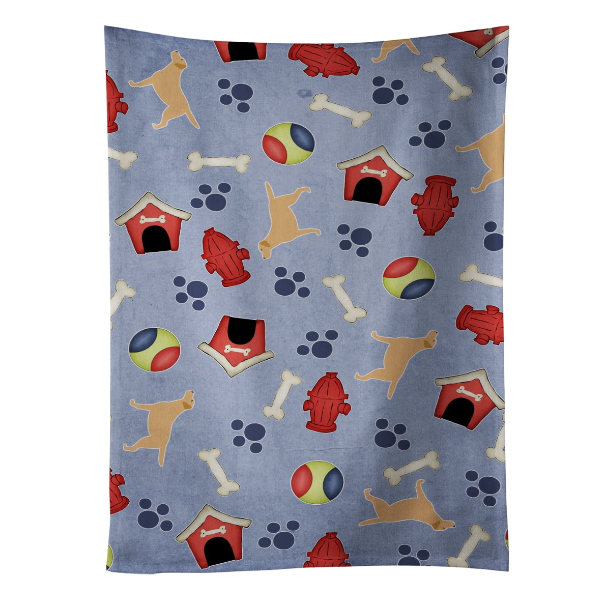Yellow Labrador Retriever Dog House Collection Kitchen Towel