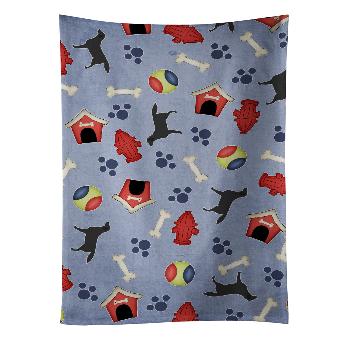 Picture of Carolines Treasures BB3908KTWL Black Labrador Retriever Dog House Collection Kitchen Towel