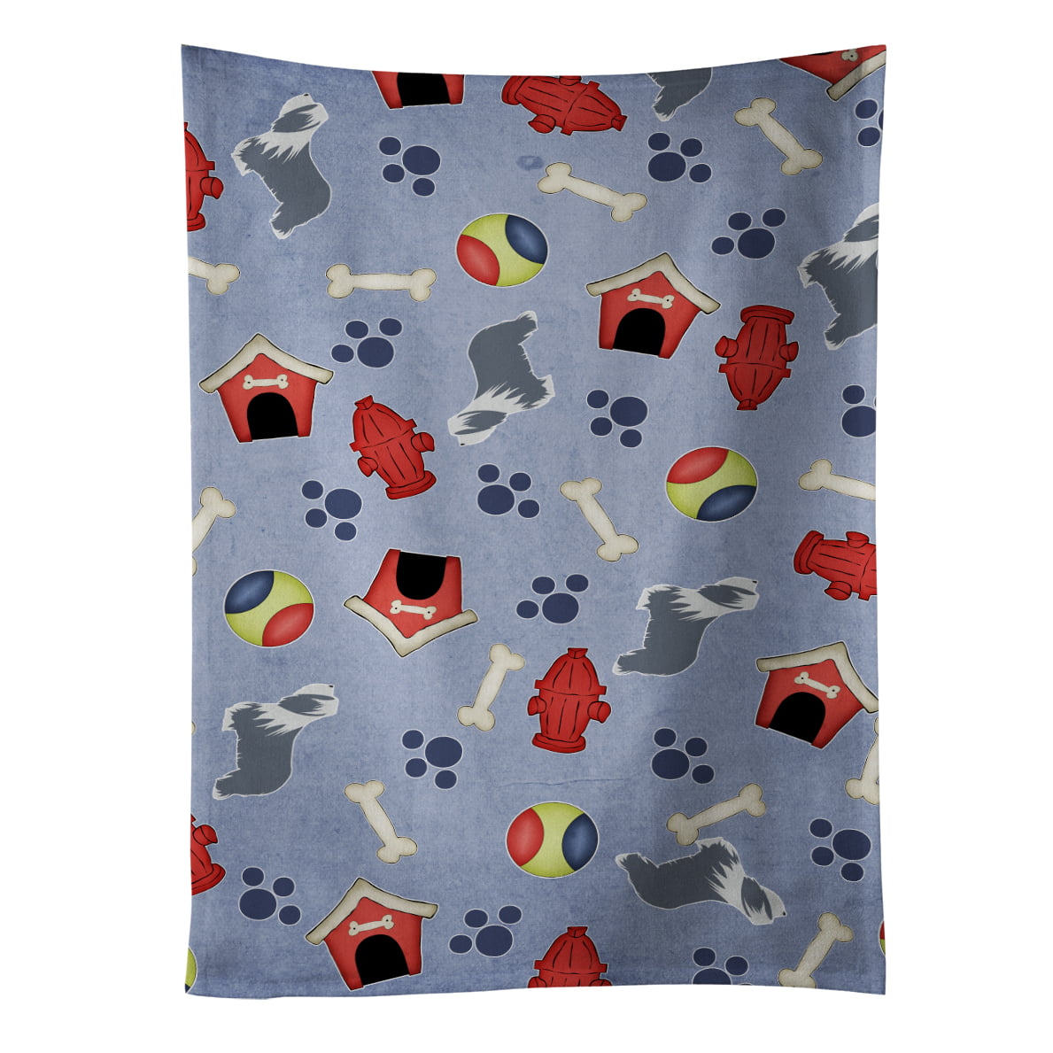 Picture of Carolines Treasures BB3917KTWL Bearded Collie Dog House Collection Kitchen Towel