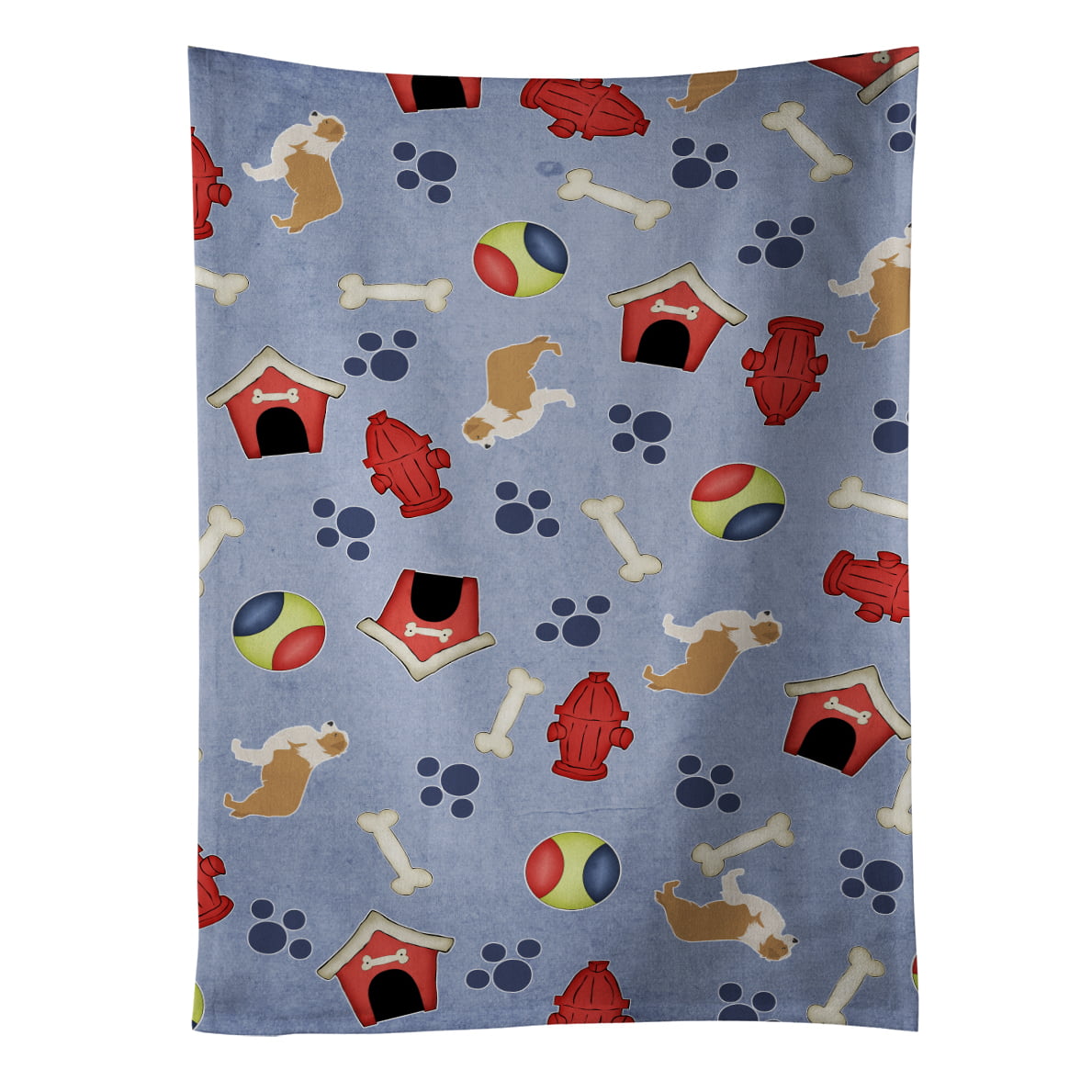 Picture of Carolines Treasures BB3922KTWL Red Border Collie Dog House Collection Kitchen Towel