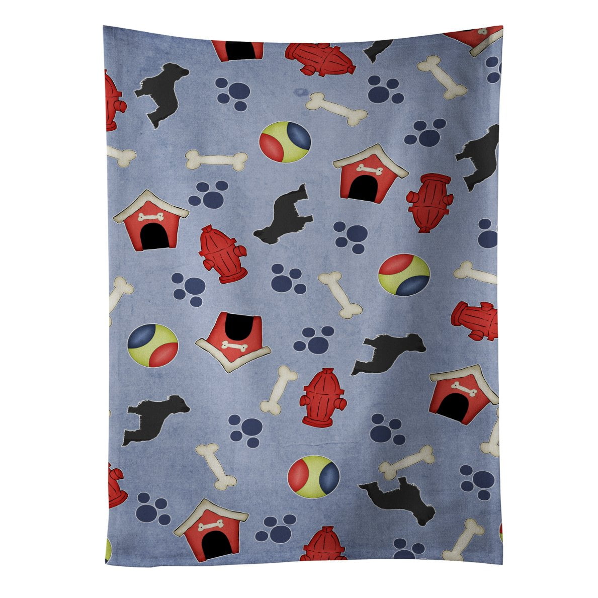 Picture of Carolines Treasures BB3926KTWL Briard Dog House Collection Kitchen Towel