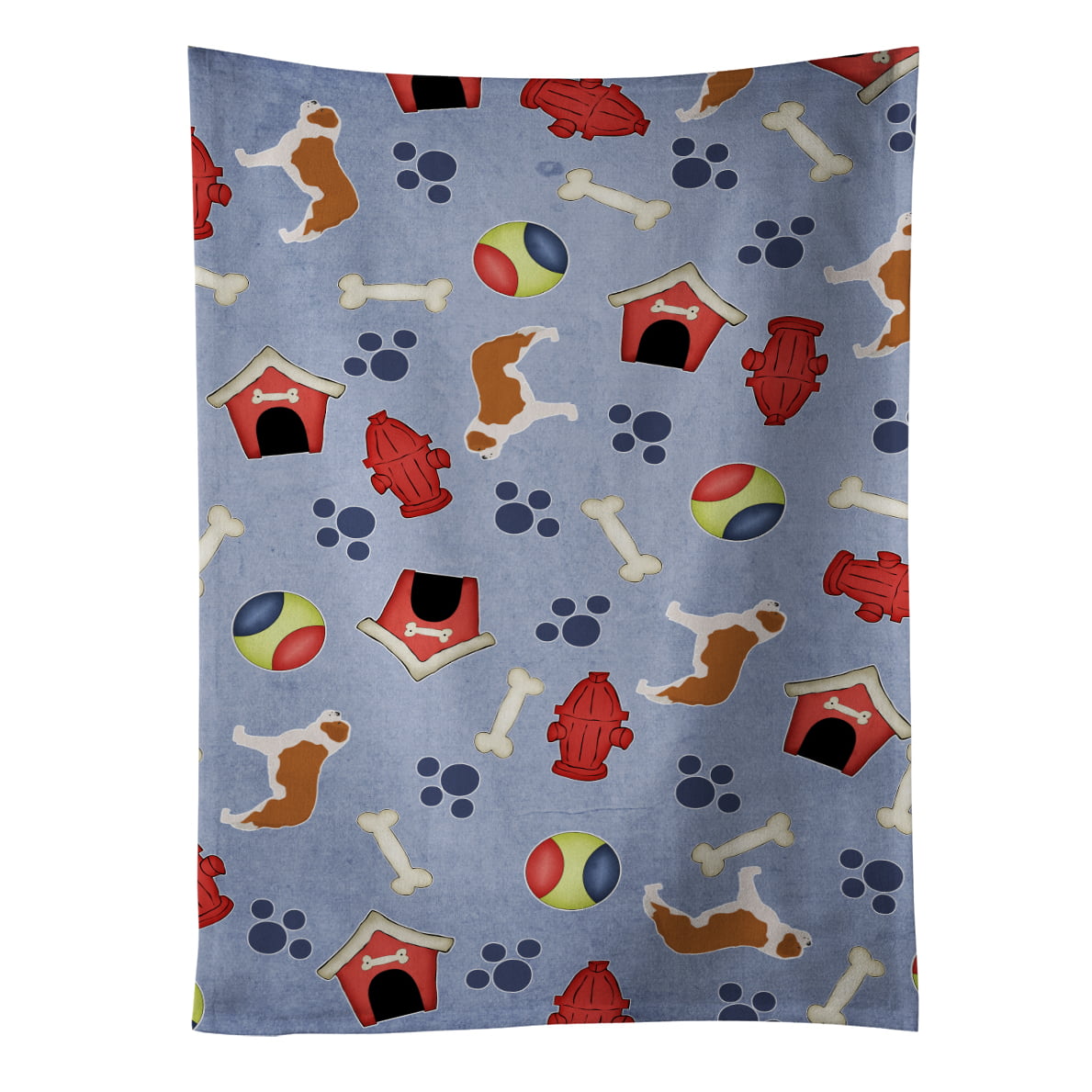 Picture of Carolines Treasures BB3976KTWL Saint Bernard Dog House Collection Kitchen Towel