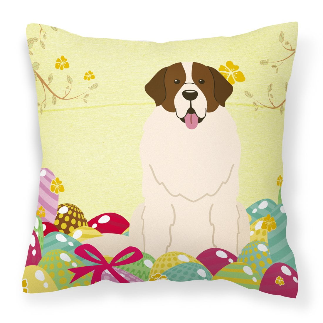 Easter Eggs Moscow Watchdog Fabric Decorative Pillow