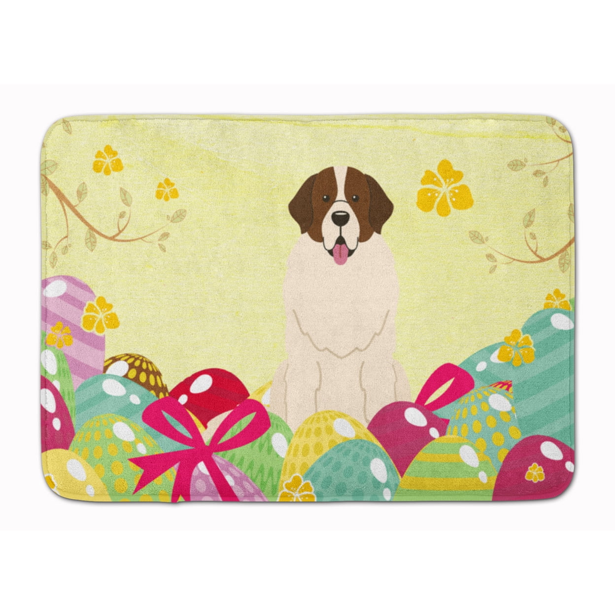 BB6027RUG Easter Eggs Moscow Watchdog Machine Washable Memory Foam Mat