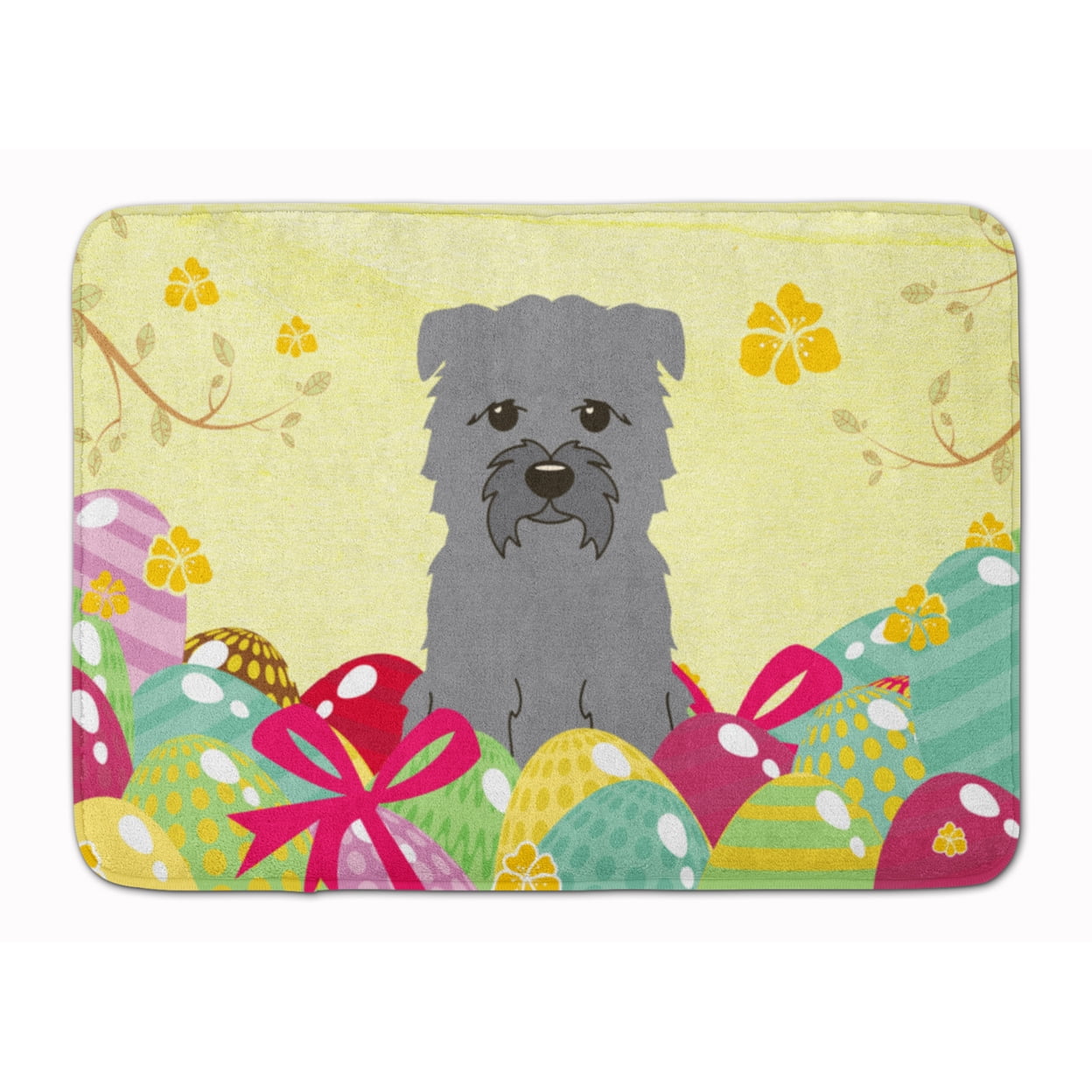 BB6059RUG Easter Eggs Glen of Imal Grey Machine Washable Memory Foam Mat