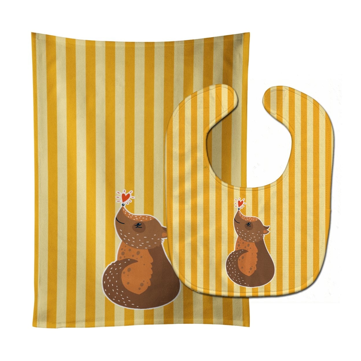Opossum Love Baby Bib & Burp Cloth